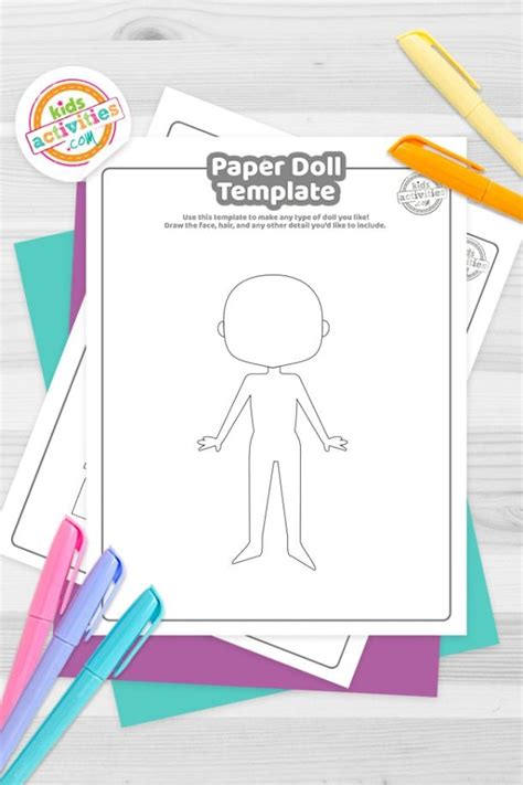 Printable Paper Doll Templates Free