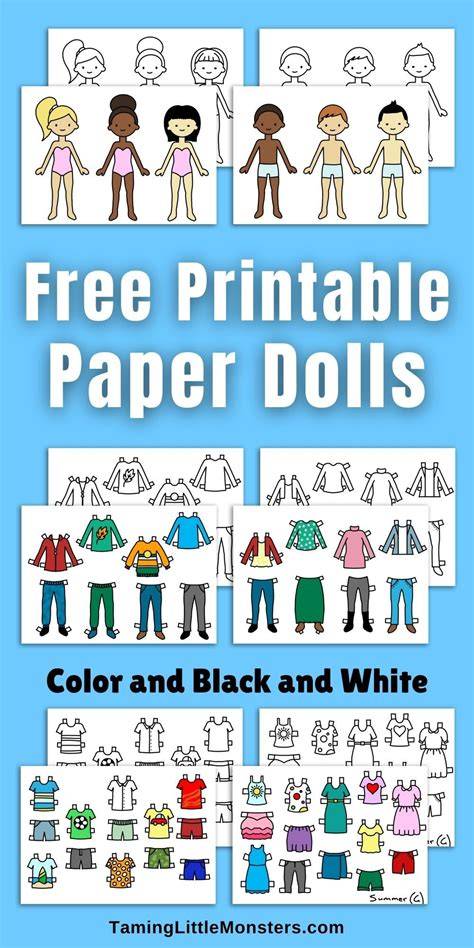 Printable Paper Dolls For Free