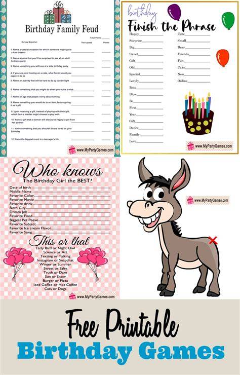 Printable Party Games
