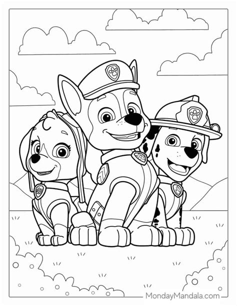 Printable Paw Patrol Coloring Pages
