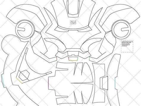 Printable Pdf Iron Man Helmet Template