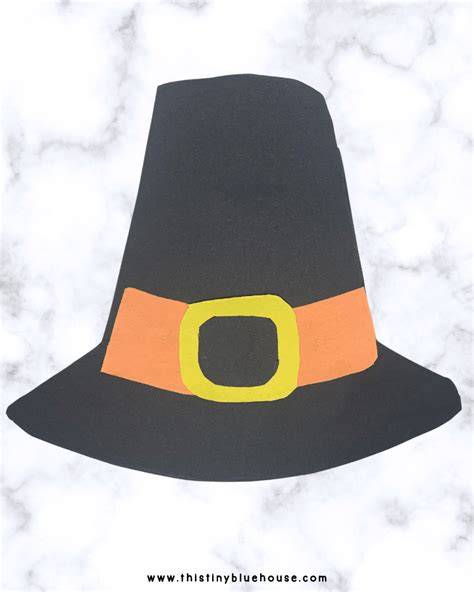 Printable Pilgrim Hats