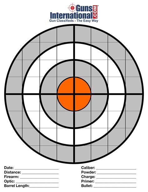 Printable Pistol Targets