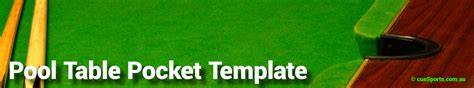 Printable Pool Table Pocket Template