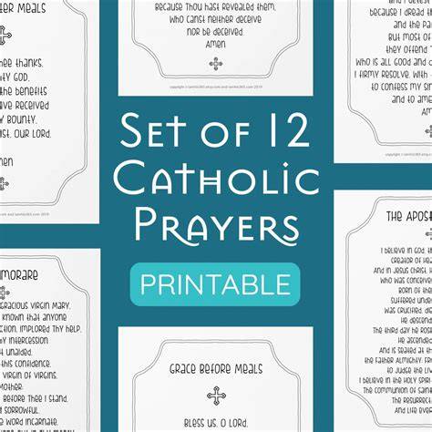 Printable Prayers Catholic