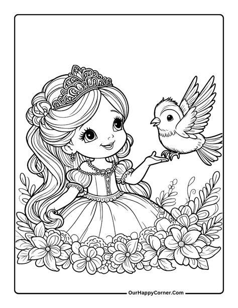Printable Princess Color Pages