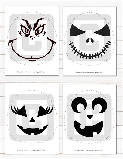 Printable Pumpkin Carving Pictures