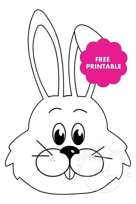 Printable Rabbit Face