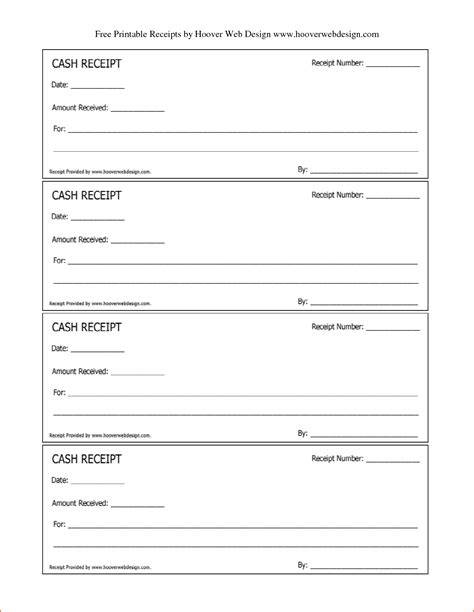 Printable Receipt Template Pdf