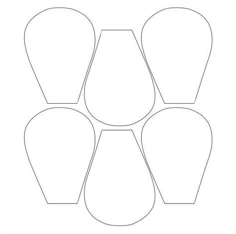 Printable Rose Petal Template