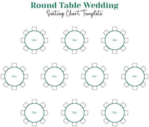 Printable Round Table Seating Chart Template