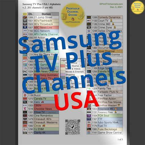 Printable Samsung Tv Channel Guide Pdf