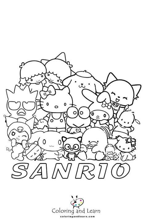 Printable Sanrio Characters Coloring Pages
