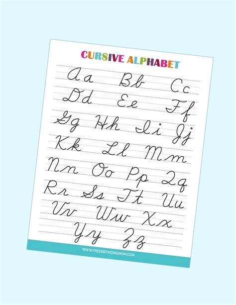 Printable Script Letters