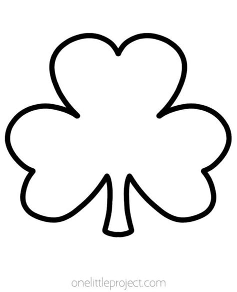 Printable Shamrock Template