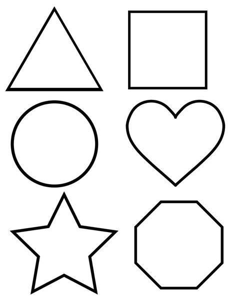 Printable Shape Outlines