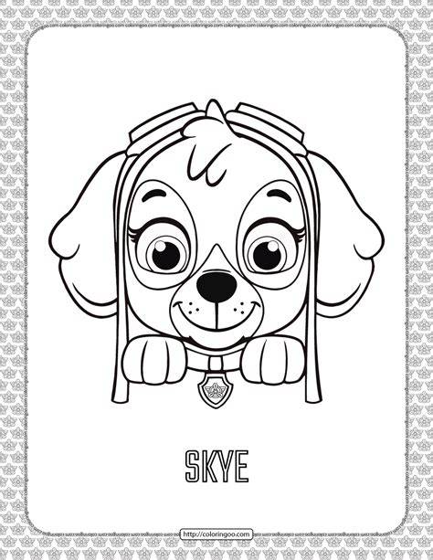 Printable Skye Paw Patrol