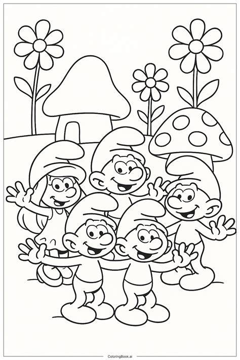 Printable Smurf Coloring Pages