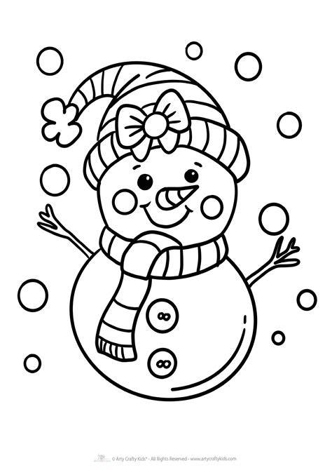 Printable Snowman Pictures To Color