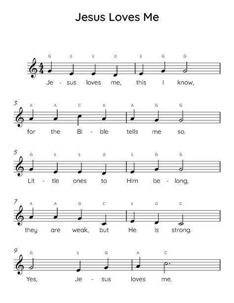Printable Song Sheets