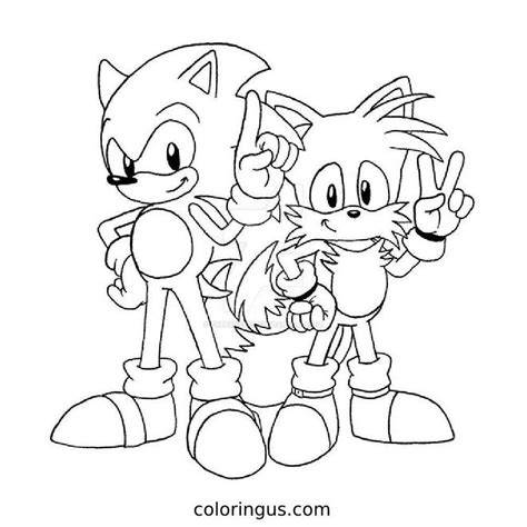 Printable Sonic And Tails Coloring Pages