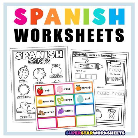 Printable Spanish Worksheets For Beginners Pdf