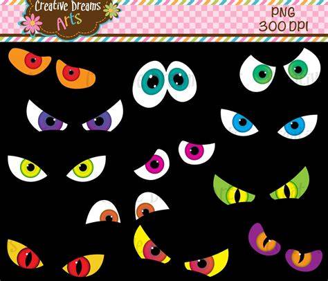 Printable Spooky Eyes Template
