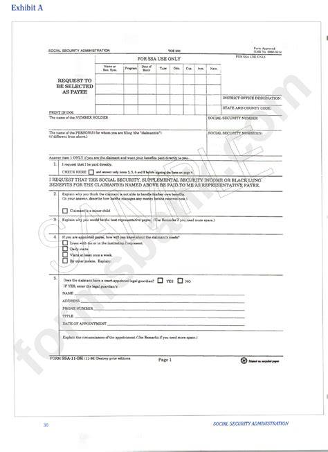 Printable Ssa 11 Form