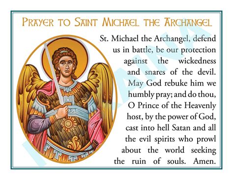 Printable St Michael Prayer