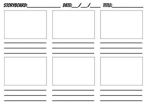 Printable Storyboard Template