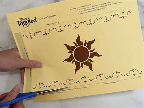 Printable Tangled Lantern Template