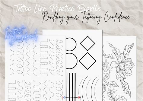 Printable Tattoo Practice Sheets