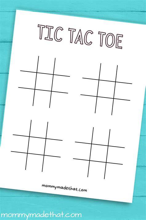 Printable Tic Tac Toe Board
