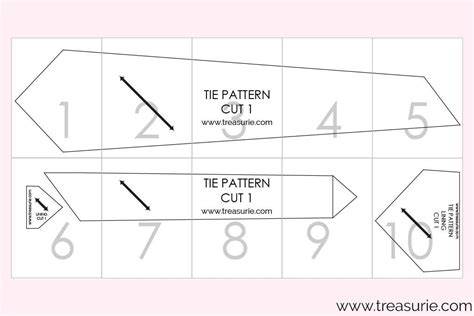 Printable Tie Pattern