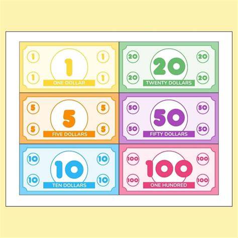 Printable Toy Money