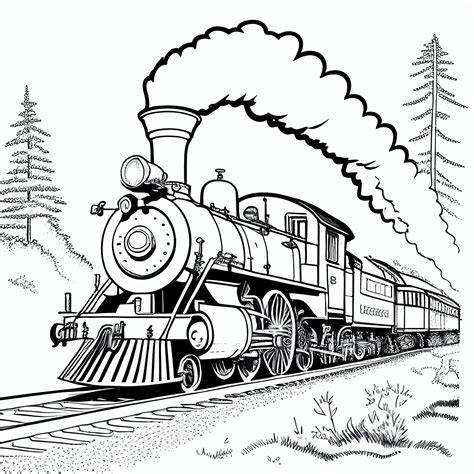 Printable Train Coloring Sheets