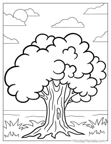 Printable Tree Coloring Pages