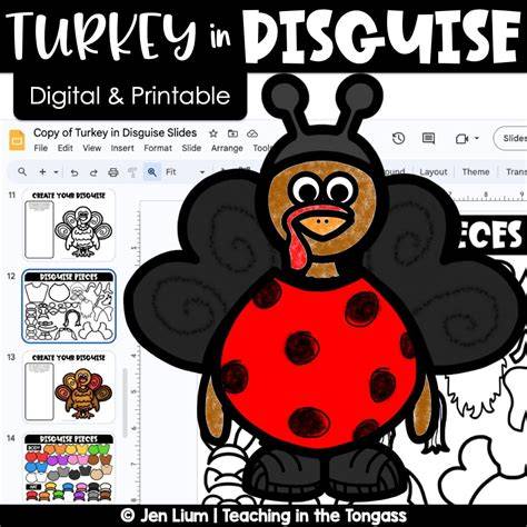Printable Turkey In Disguise