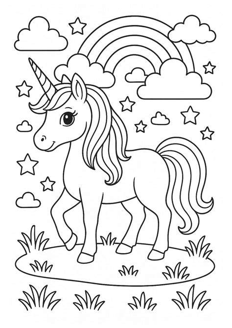Printable Unicorn Coloring Page