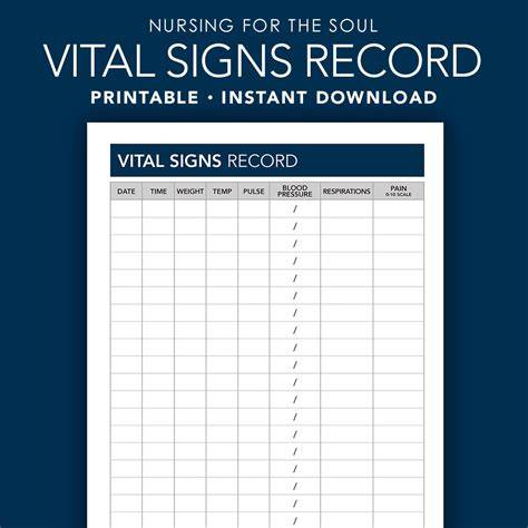 Printable Vital Signs Chart For Adults