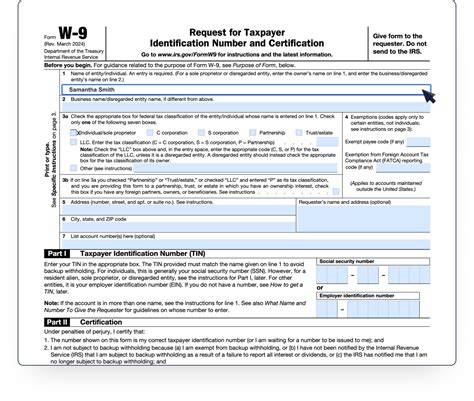 Printable W 9 Form 2025