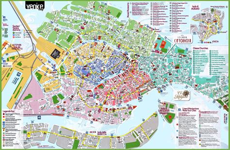 Printable Walking Map Of Venice Italy