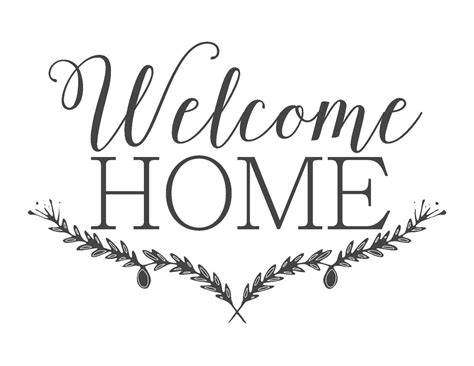 Printable Welcome Home