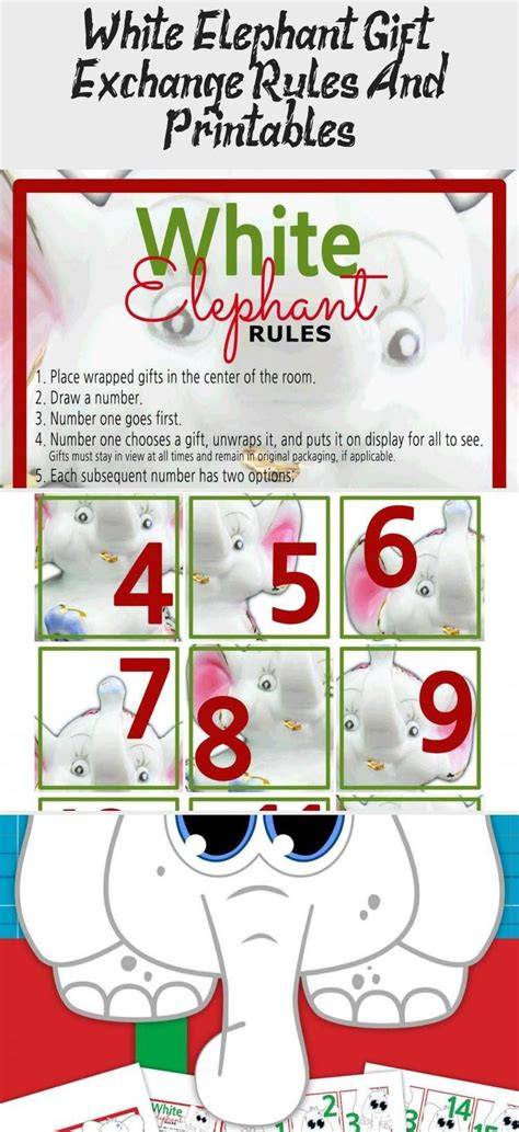 Printable White Elephant Gift Exchange