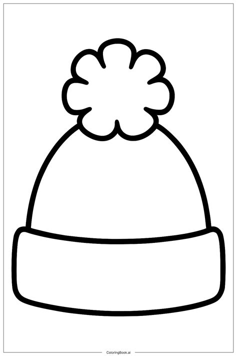 Printable Winter Hat Coloring Page
