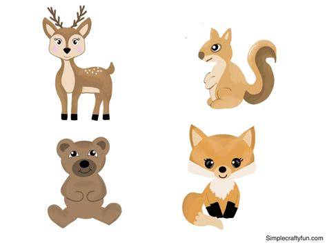 Printable Woodland Animals