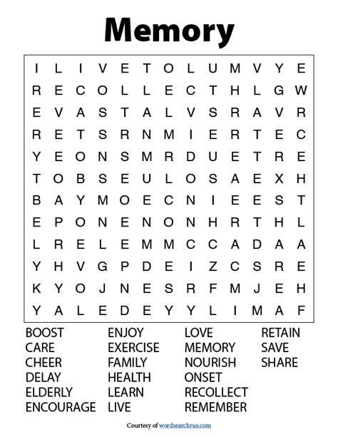 Printable Word Search For Seniors