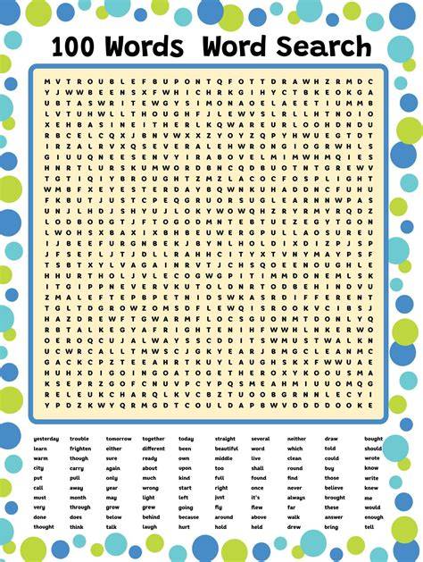 Printable Words Pdf