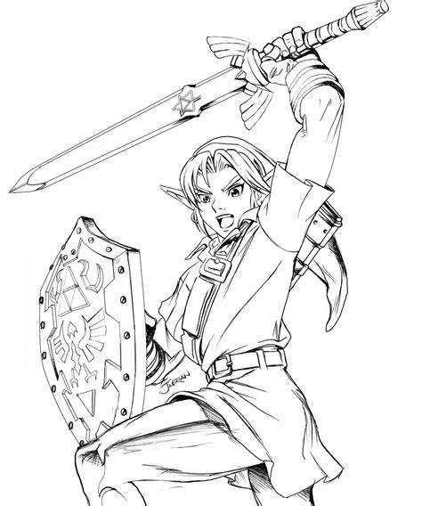 Printable Zelda Coloring Pages