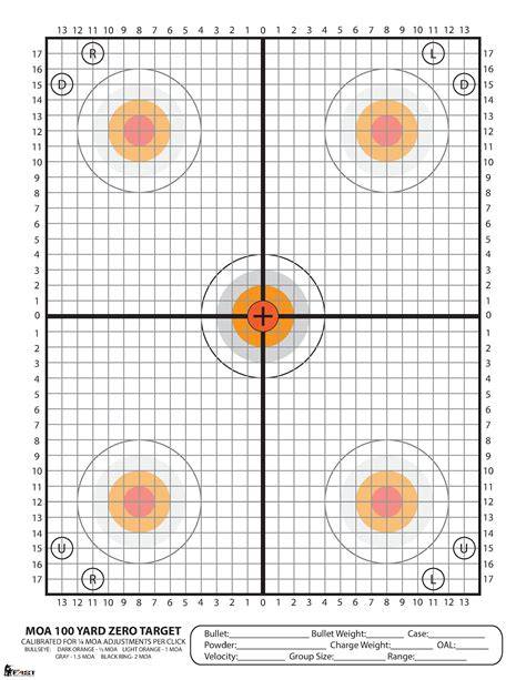 Printable Zero Targets